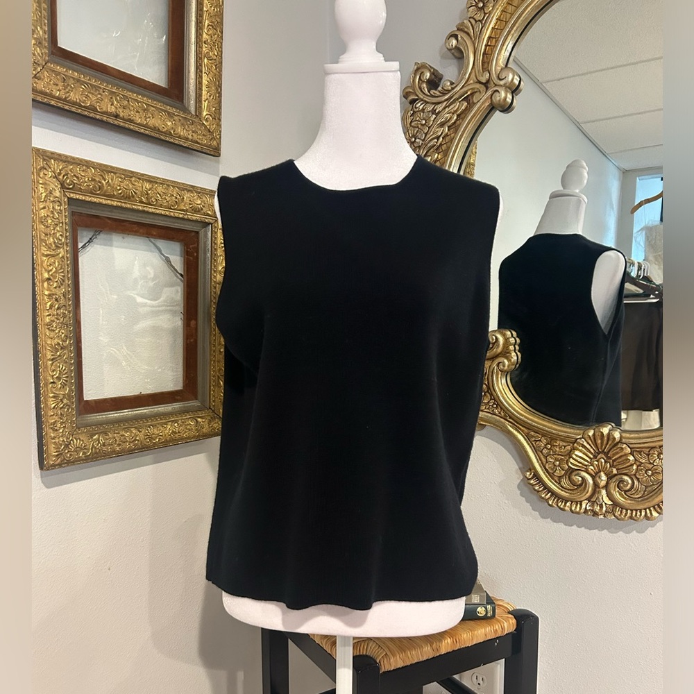 Black Eileen Fisher Sleeveless Sweater